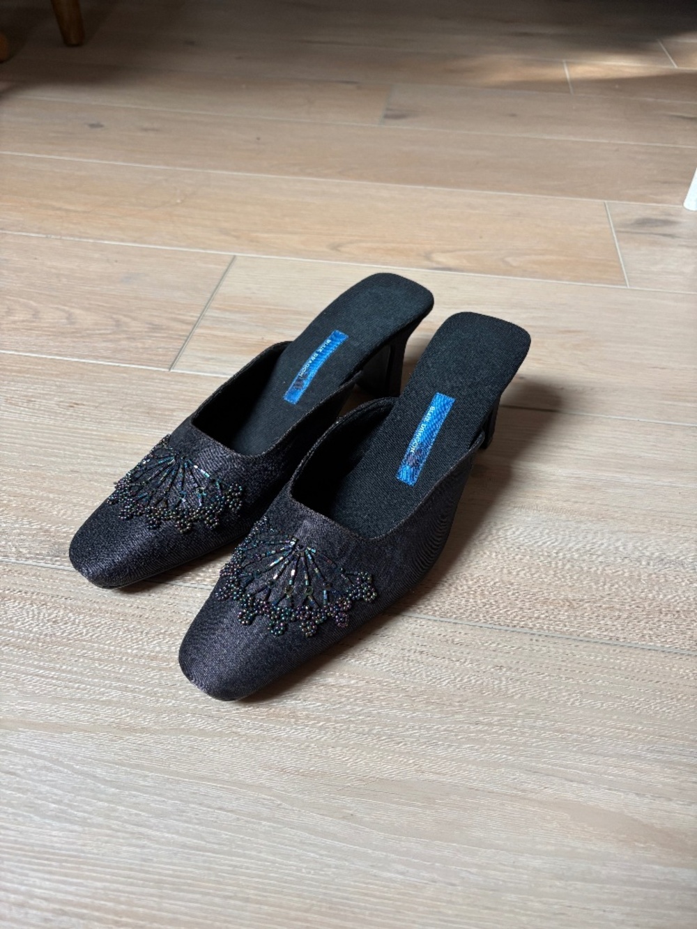Vintage Beaded Mules